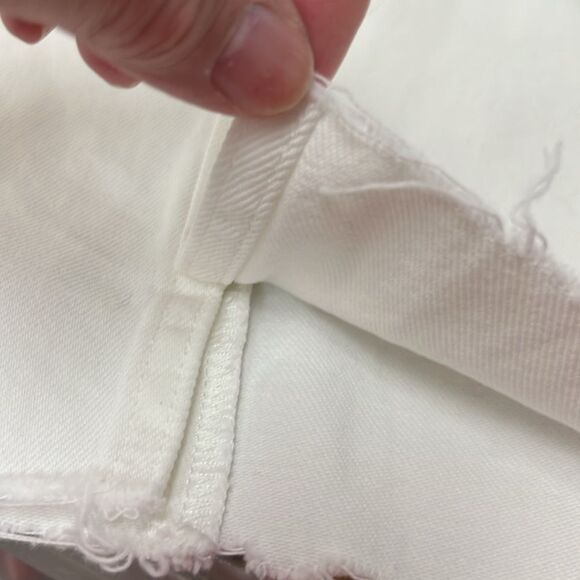 J. Crew BY453 White raw hem denim Pencil skirt New size 30 - Picture 9 of 9